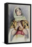 Young Lady in Turkish Dress-John Frederick Lewis-Framed Stretched Canvas