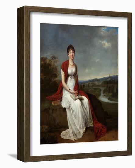 Young Lady (Oil on Panel)-Adele Romany-Framed Giclee Print