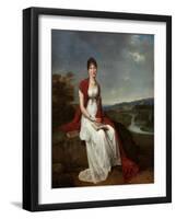 Young Lady (Oil on Panel)-Adele Romany-Framed Giclee Print