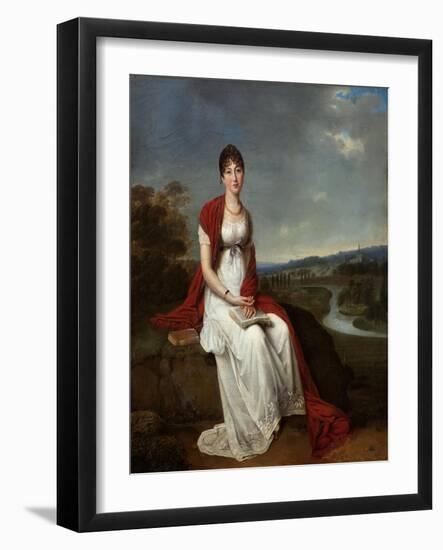 Young Lady (Oil on Panel)-Adele Romany-Framed Giclee Print