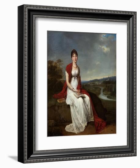 Young Lady (Oil on Panel)-Adele Romany-Framed Giclee Print