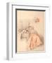 Young Lady Reading and a Page-Jacques-André Portail-Framed Giclee Print