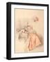 Young Lady Reading and a Page-Jacques-André Portail-Framed Giclee Print