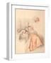 Young Lady Reading and a Page-Jacques-André Portail-Framed Giclee Print