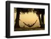 Young Lady Reading the Book in the Hammock on Tropical Beach at Sunset-Dudarev Mikhail-Framed Photographic Print