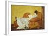 Young Lady Reading-Mary Cassatt-Framed Giclee Print