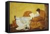 Young Lady Reading-Mary Cassatt-Framed Stretched Canvas