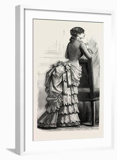 Young Lady's Demi-Toilette Back, Fashion, 1882-null-Framed Giclee Print