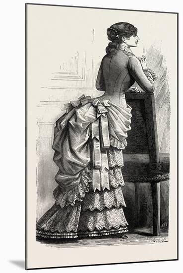 Young Lady's Demi-Toilette Back, Fashion, 1882-null-Mounted Giclee Print