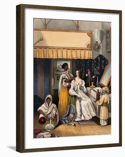 Young Lady's Toilet-William Taylor-Framed Art Print
