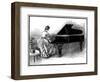 Young Lady Tuning a Grand Piano, 1887-null-Framed Giclee Print