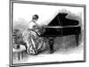 Young Lady Tuning a Grand Piano, 1887-null-Mounted Giclee Print