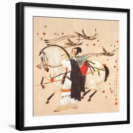 Young Lady with a Horse-null-Framed Art Print