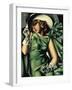 Young Lady with Gloves-Tamara de Lempicka-Framed Giclee Print