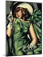 Young Lady with Gloves-Tamara de Lempicka-Mounted Giclee Print