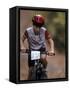 Young Male Mountain Biker Competing in a Race 1993 NY State Championships-null-Framed Stretched Canvas