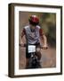 Young Male Mountain Biker Competing in a Race 1993 NY State Championships-null-Framed Photographic Print