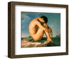 Young Male Nude, 1855-Hippolyte Flandrin-Framed Art Print