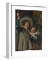 Young Man and Woman in an inn, 1623-Frans Hals-Framed Giclee Print