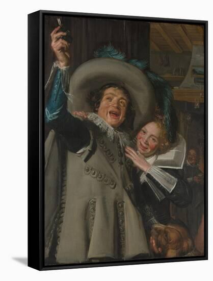 Young Man and Woman in an inn, 1623-Frans Hals-Framed Stretched Canvas