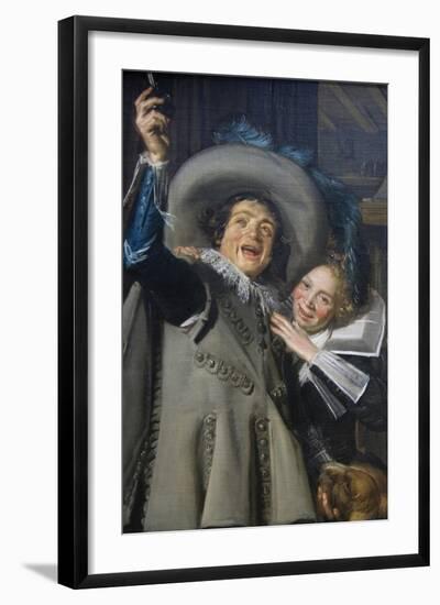 Young Man and Woman in an Inn ("Yonker Ramp and His Sweetheart"), 1623-Frans Hals-Framed Art Print