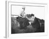 Young Man and Woman Together, Ca. 1907-null-Framed Photographic Print