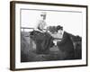 Young Man and Woman Together, Ca. 1907-null-Framed Photographic Print