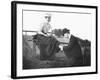 Young Man and Woman Together, Ca. 1907-null-Framed Photographic Print