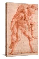 Young Man Carrying An Old Man on His Back (Aeneas And Anchises)-Raphael-Stretched Canvas