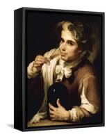 Young Man Drinking-Bartolome Esteban Murillo-Framed Stretched Canvas