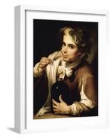 Young Man Drinking-Bartolome Esteban Murillo-Framed Giclee Print