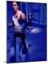 Young Man Exercising in a Gym-null-Mounted Photographic Print