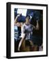 Young Man Exercising with Dumbbells-null-Framed Photographic Print