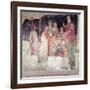 Young Man Greeted by Seven Liberal Arts, from the Villa Lemmi-Sandro Botticelli-Framed Giclee Print