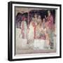 Young Man Greeted by Seven Liberal Arts, from the Villa Lemmi-Sandro Botticelli-Framed Giclee Print