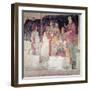 Young Man Greeted by Seven Liberal Arts, from the Villa Lemmi-Sandro Botticelli-Framed Giclee Print