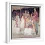 Young Man Greeted by Seven Liberal Arts, from the Villa Lemmi-Sandro Botticelli-Framed Giclee Print