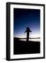 Young Man Hiking Above Lake Tahoe, California-Justin Bailie-Framed Photographic Print