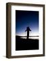 Young Man Hiking Above Lake Tahoe, California-Justin Bailie-Framed Photographic Print