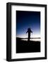 Young Man Hiking Above Lake Tahoe, California-Justin Bailie-Framed Photographic Print