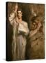 Young Man Holding a Cross-Theodore Chasseriau-Stretched Canvas