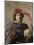 Young Man Holding a Skull (Vanita), 1627-Frans I Hals-Mounted Giclee Print