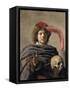 Young Man Holding a Skull (Vanita), 1627-Frans I Hals-Framed Stretched Canvas