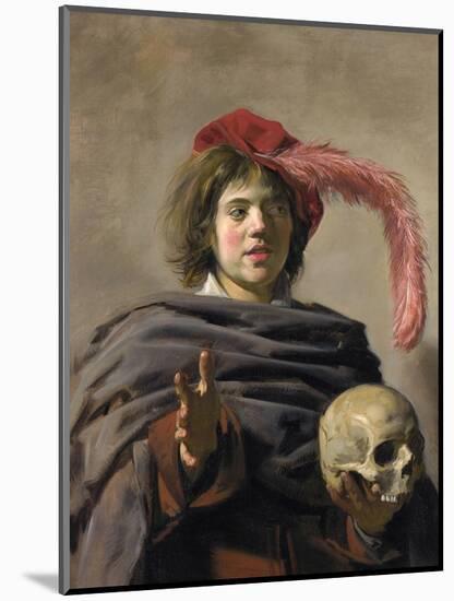Young Man Holding a Skull (Vanita), 1627-Frans I Hals-Mounted Giclee Print