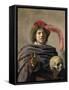 Young Man Holding a Skull (Vanita), 1627-Frans I Hals-Framed Stretched Canvas