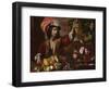 Young Man in a Feathered Hat with Still Life-Michelangelo Cerquozzi-Framed Giclee Print