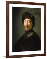 Young Man in a Gorget and Plumed Cap, C.1630-Isaac de Jouderville-Framed Giclee Print