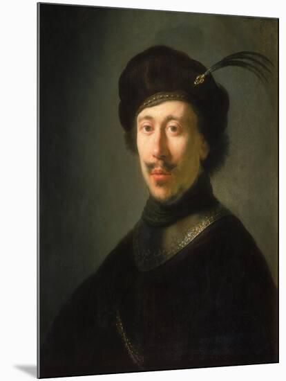 Young Man in a Gorget and Plumed Cap, C.1630-Isaac de Jouderville-Mounted Giclee Print
