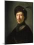 Young Man in a Gorget and Plumed Cap, C.1630-Isaac de Jouderville-Mounted Giclee Print