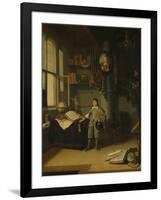 Young Man in a Study-Adriaen van Gaesbeeck-Framed Art Print